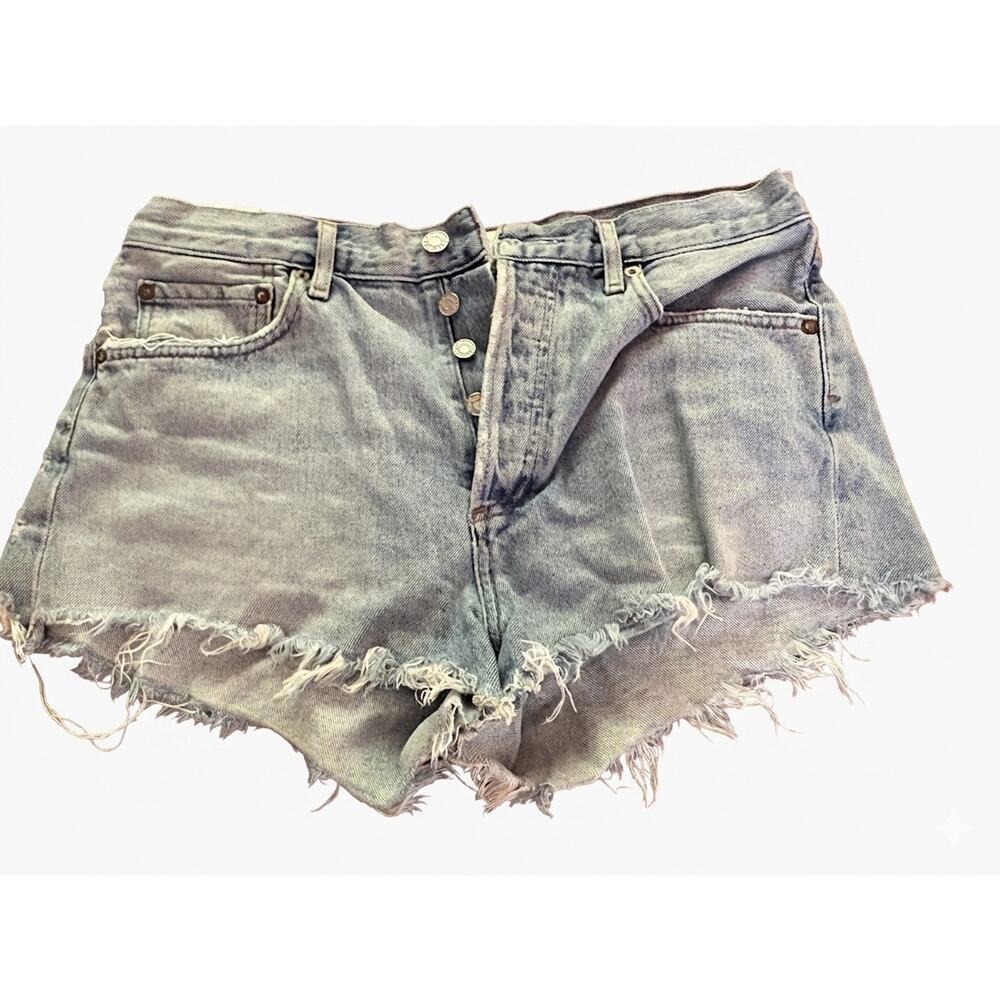 AGOLDE Parker Vintage Cutoff Denim Shorts 27 High Waisted Coastal Cowgirl Boho